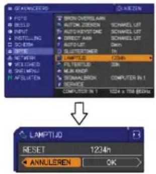 HITACHI CP-X10000W - Typenummer van de los verkrijgbare lampunit: DT01001 - 3