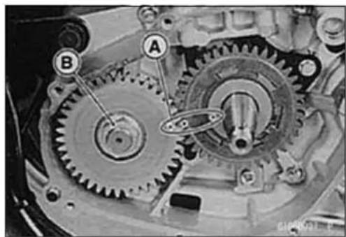 MITSUBISHI Eliminator 125 (2007) - BalancerShaftGearInstallation - 4