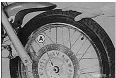 MITSUBISHI Eliminator 125 (2007) - FrontWheelInstallation - 5