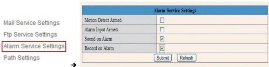 Approx APPIP01WV3 - Alarm Service Settings - 1