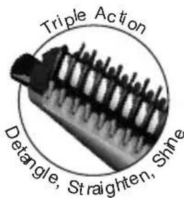 Triple Action Detangle, Straighten, Shine