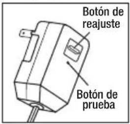 Botón de reajuste Botón de prueba