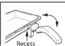 INDESIT KD3E1MG - Fixing the Grill Pan Handle - 1