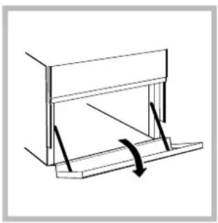 Simple line drawing of a mechanical or architectural component with no text or symbols