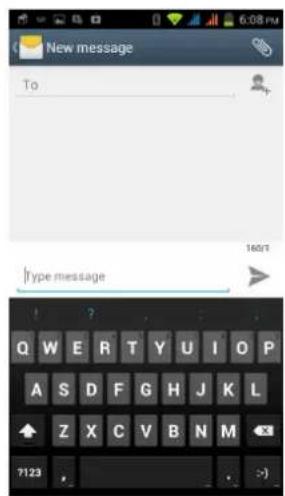 New message To 160/1 type message Q W E R T Y U I O P A S D F G H J K L Z X C V B N M 7123