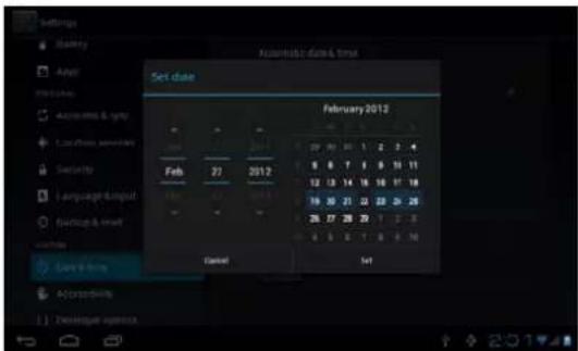 Prixton T7004 - Ajustes de fecha y hora: - 1