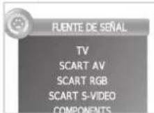 SHARP LC-32LE210E - Selección de la fuente de vídeo externa - 1