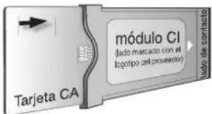 Tarjeta CA módulo CI jado marcado con el logotipo del encasecido modo de contracto