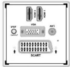 HDM1 HDM2 HDM3 VGA ANT BPDF CASHOUT SCART