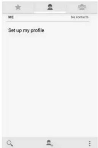 ME No contacts. Set up my profile