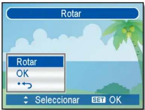 Rotar Rotar OK ← Seleccionar SET OK