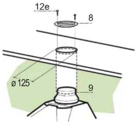 MEPAMSA Campana Syntesis H - 90 - SAÍDA DO AR PARA A VERSÃO FILTRANTE - 1