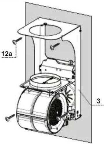 MEPAMSA Campana Cylindra pro - 90 - Montagem do suporte do exaustor - 1