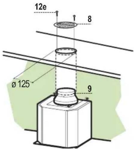 MEPAMSA Campana Merit H - 90 - SALIDA DEL AIRE VERSIÓN FILTRANTE - 1