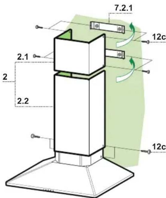 MEPAMSA Campana Merit H - 90 - Chimenea inferior - 1