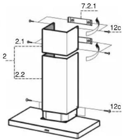 MEPAMSA Campana Slim jet deco - 70 - Chimenea inferior - 1