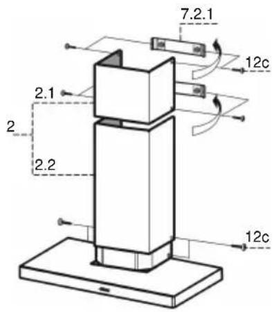 MEPAMSA Campana Slim jet deco - 70 - Chaminé inferior - 1