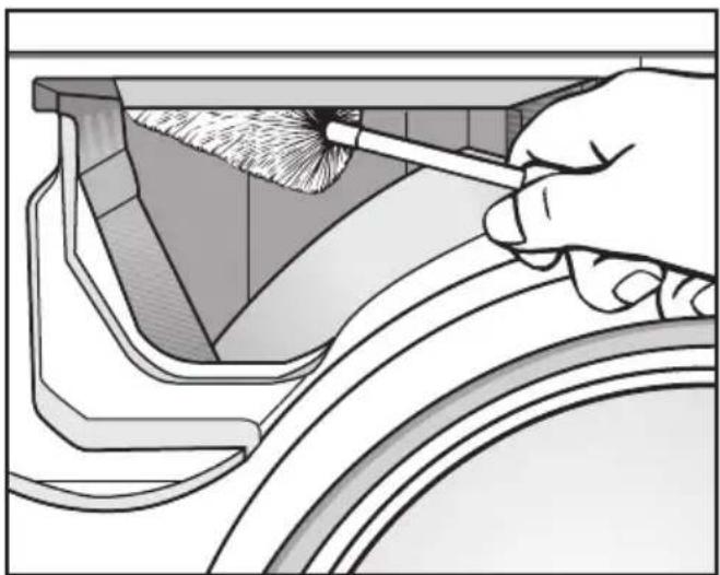 MIELE W 1774 WPS - Limpiar el alojamiento de la cubeta de detergente - 1