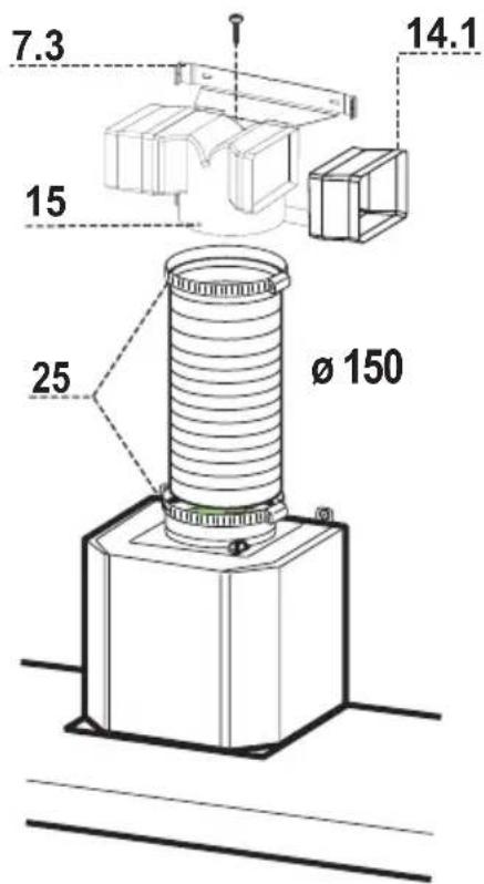 BALAY 3BC8590 - Conexión con salida del aire en versión filtrante - 1