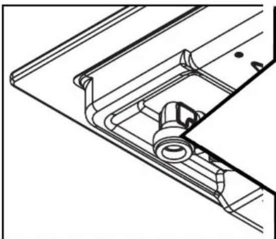 Technical line drawing of a mechanical assembly with no visible text or symbols