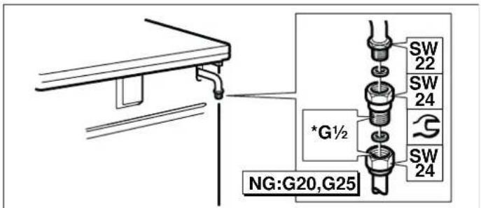 BALAY 3CGB462BS - Conexión conforme a EN ISO 228 G ^1/2 (TS EN ISO 228 G ^1/2 ) - 1