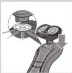 PHILIPS Click&Style YS536 - Attaching the shaving attachment - 1