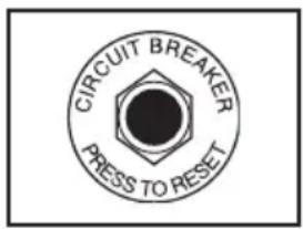 CIRCUIT BREAKER PRESS TO RESET