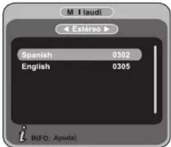 M I laudi ◄ Estéreo ► Spanish 0302 English 0305 i INFO: Ayuda!