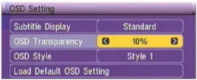 ENERGY SISTEM T4450 - Configuración de OSD - 1