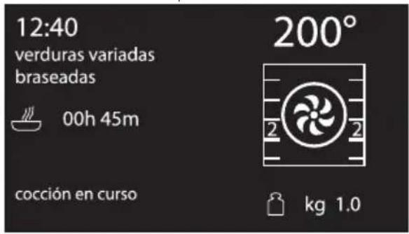12:40 verduras variadas braseadas 00h 45m cocción en curso 200° kg 1.0