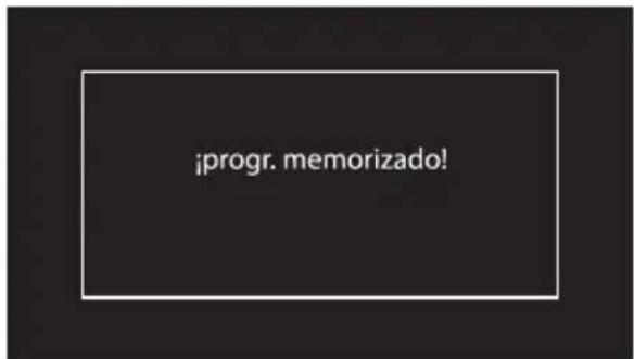¡progr. memorizado!