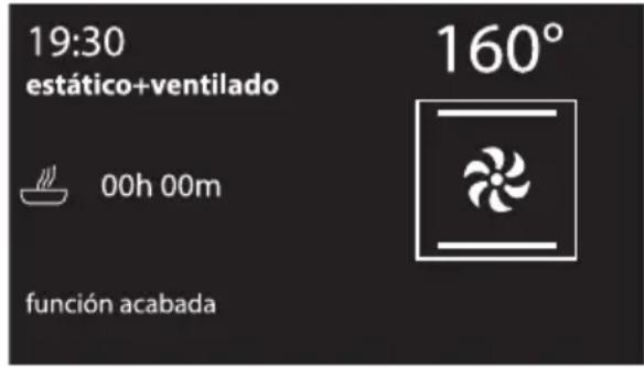 19:30 estático+ventilado 00h 00m función acabada 160°
