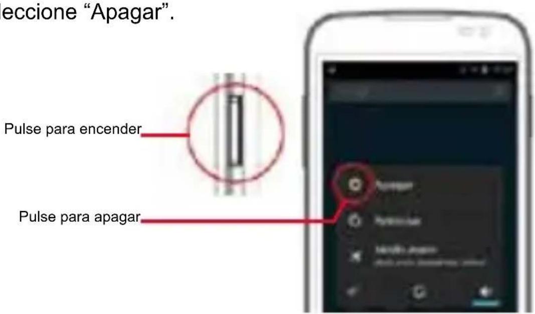 eccione "Apagar". Pulse para encender Pulse para apagar