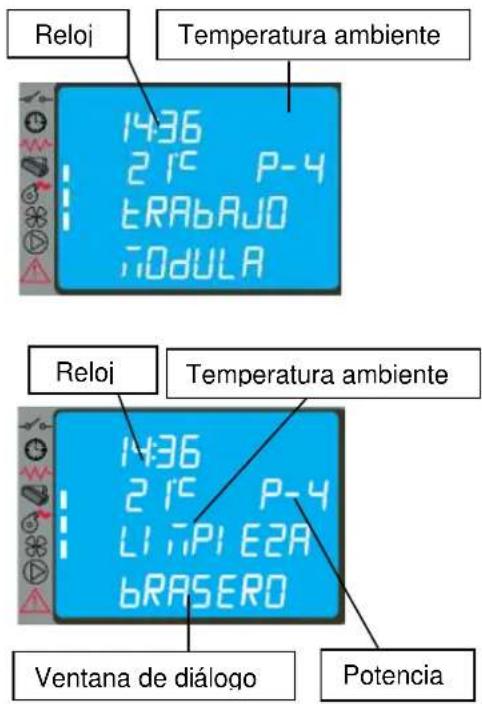 Reloj Temperatura ambiente 1436 2 1°C P-4 ERABAU0 ModULA Reloj Temperatura ambiente 1436 2 1°C P-4 LI 1P1 E2A BRASERO Ventana de diálogo Potencia
