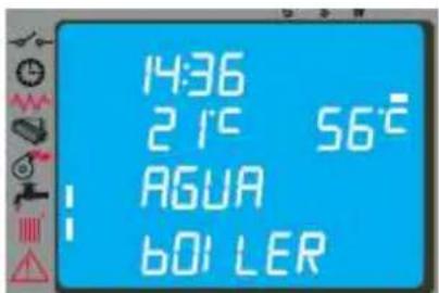 14:36 2 1°C 56°C AGUA BOL LER