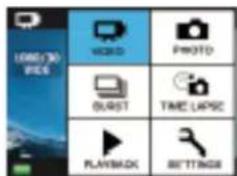LORD/30 PICS VIDEO PHOTO BURST TIME LIPSC PLAYBACK SETTINGS