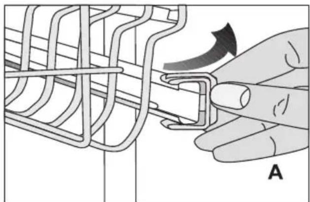 BEKO DFN26321X - Ajuste de la altura con la cesta superior vacía (dependiendo del modelo) - 1