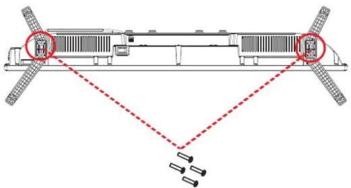 NEVIR NVR-7409-24HDDVD-N - Instrucciones para montar la Base y apoyos - 1