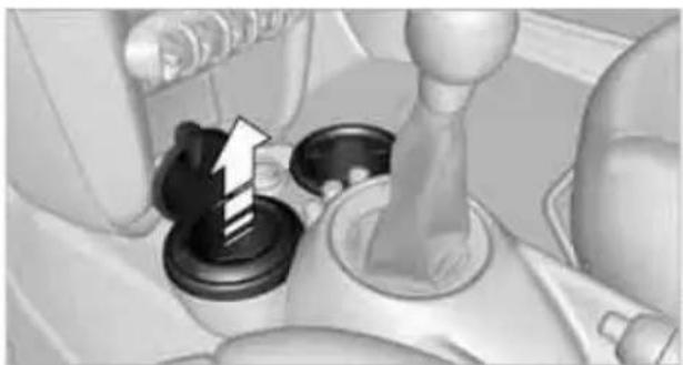 Interior view of a car gear shift lever mechanism (no text or symbols visible)