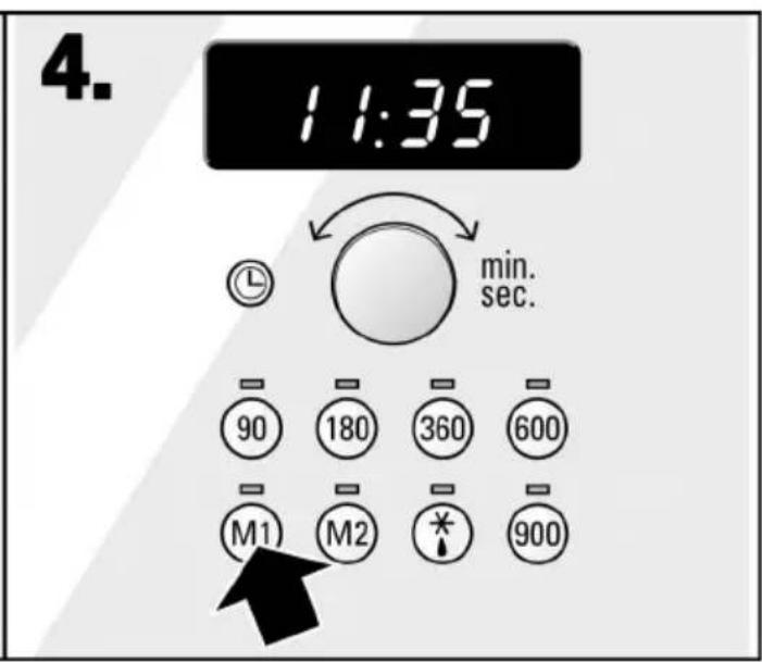 4. 11:35 min. sec. 90 180 360 600 M1 M2 * 900