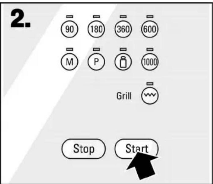 2. 90 180 360 600 M P 1000 Grill Stop Start