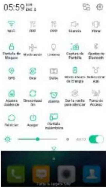 HISENSE L695 - Abrir el panel de notificaciones - 2
