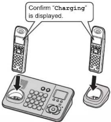 Confirm "Charging" is displayed.