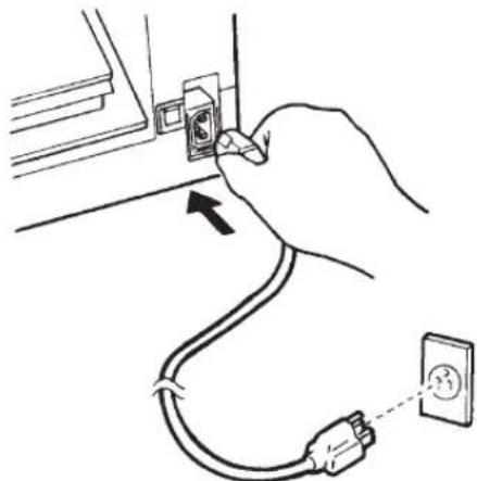 FUJITSU DL3800 - CONEXION DEL CABLE DE ALIMENTACION - 1