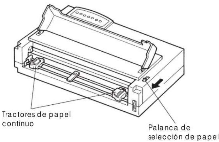 Tractores de papel continuo Palanca de selección de papel