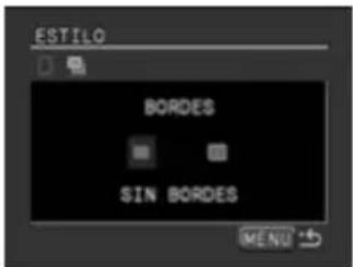 CANON MVX45i - Gire el dial SET para seleccionar una opción de bordes y púlselo. - 1
