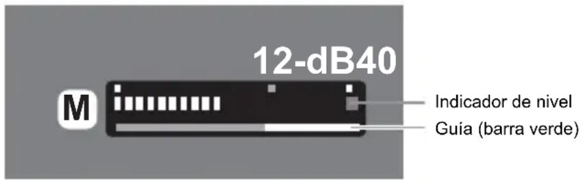CANON MVX45i - Visualización del nivel de grabación de audio durante la reproducción - 4