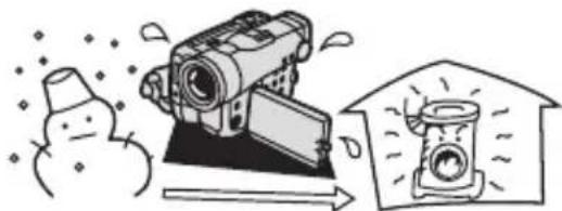 CANON MVX45i - Se puede producir condensación en los siguientes casos: - 2