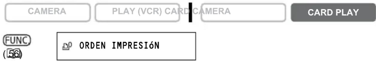 CANON MVX45i - Selección de imágenes fijas para impresión (Orden de impresión) - 1