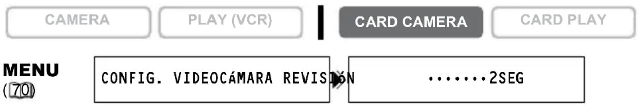 CANON MVX45i - Revisión de una imagen fija inmediata- mente después de la grabación - 1